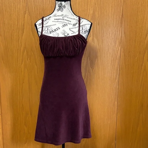 Chic Plum Mini Dress - Picture 1 of 4